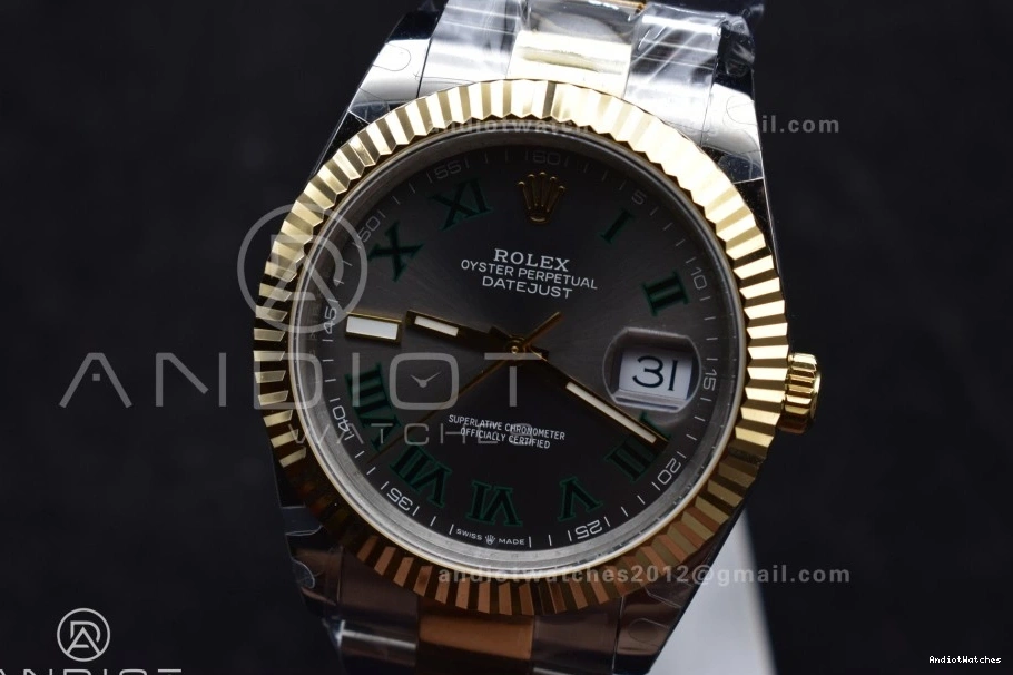 SS 904L Oyster GMF A Best DateJust on Edition Gray Efficient YG 41 SS 1:1 YG Roman Green 126333 Bracelet 614 Steel Dial 0121